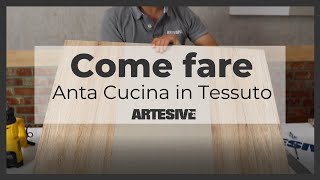 Rivestire lanta della Cucina con la Pellicola Adesiva Effetto Tessuto [upl. by Trill]