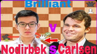 Abdusattorov Nodirbek vs Carlsen Magnus  Warsaw Poland 2021 [upl. by Ten]