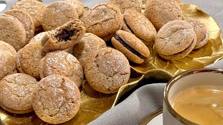 Amaretti fourrés au chocolat 🍫🍫 [upl. by Claudius]