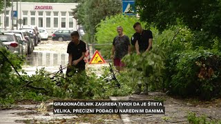 Oluja protutnjala Zagrebom u 20 minuta napravila ogromne štete [upl. by Loise]