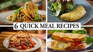 6 quick and easy meals for Busy Weeknights [upl. by Leunam]