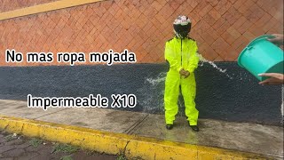 Impermeable X10 para motociclista  super recomendado [upl. by Ronny]