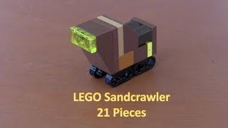 How To Build A LEGO Star Wars Mini Sandcrawler 21 Pieces [upl. by Lidaa]