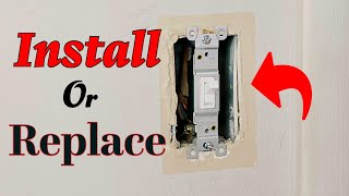 How To Replace Light Switch Install Easy Simple [upl. by Ulu43]