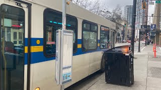 Vancouver Translink 2000 New Flyer D40LF V7419 on 50 Waterfront [upl. by Ardnuyek]