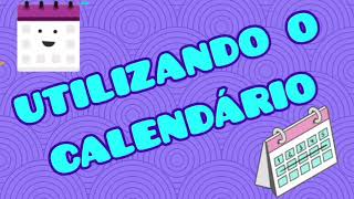 Calendário para crianças explicação e utilização [upl. by Yentiw]