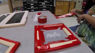 Vinyl screen printing [upl. by Wiles]