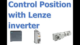 Control Position Lenze Inverter by PLC [upl. by Aknahs]