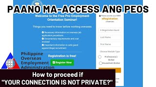 Paano Maaccess ang PEOS website [upl. by Yesnel]