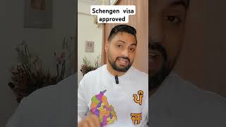 3 Schengen visa approved from india Schengenvisa [upl. by Bigner]