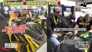 NEW 2024 SkiDoo MXZ XRS 850 Turbo R with SkiDoo Ambassador MJ Thompson  LED Signal Lights [upl. by Urias504]