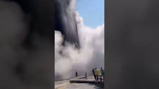 powerful geyser eruption in Yellowstone Nature Reserve [upl. by Ailegra]