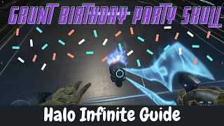 Grunt Birthday Party Skull Mission Repository Guide Halo Infinite [upl. by Haleemak]