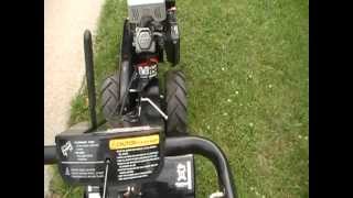 Craftsman Dual Rotating rear Tine tiller going in reverse [upl. by Killigrew650]