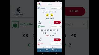 Comprobar Lotería App  Resultados Euromillon  Primitiva  Bonoloto  Apuestas del Estado loteria [upl. by Neehar601]