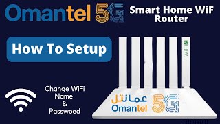 How To Configure Omantel 5G Home WiFi  How To Change Password Omatel 5G D5HEA621 greenpacket [upl. by Winwaloe]