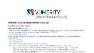 VUMERITY Indication and Important Safety Information [upl. by Yremrej411]