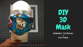 Easy 3D Face Mask Sewing Tutorial For Beginners [upl. by Felipa590]