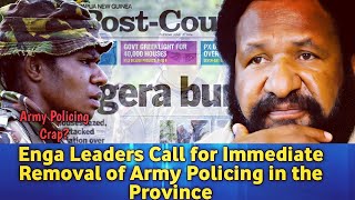 Engans Call for Removal of PNG Defense Force [upl. by Noma207]