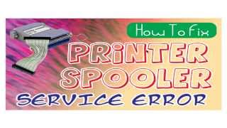 How to Fix print spooler services not running error from windows 7 [upl. by Colbert484]