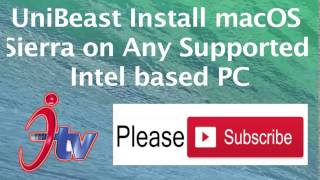 UniBeast Install macOS Sierra on Any Intel based PC [upl. by Anul775]