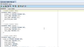 How To Create and Populate Tables in SQL Developer [upl. by Ennylcaj]