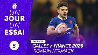 Pays de Galles  France 2020  Romain Ntamack UnJourUnEssai [upl. by Coh]