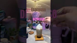 More Espresso Less DEPRESSO ☕️🥤coffee baristakopi bloggerkuliner pecintakopi espresso ngopi [upl. by Aisauqal943]