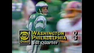 1984 Week 12  Redskins vs Eagles [upl. by Aissatsana]