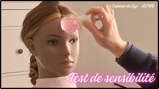 ASMR FR Test de sensibilité visage soft spoken [upl. by Esihcoc387]