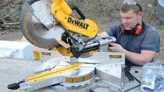 DEWALT 779 DWS780 Double Bevel Compound Sliding Miter Saw Unboxing [upl. by Socem685]