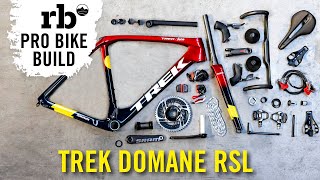 Dream Build I New Trek Domane 2023 I Team Trek Segafredo I SRAM RED AXS [upl. by Joelynn]