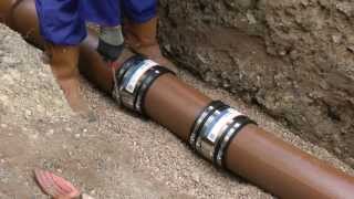 Broken Pipe Section Replacement using Flexseal Couplings [upl. by Naiviv]