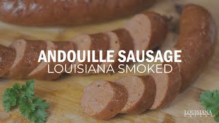 Smoked Andouille Sausage on the Pellet Grill  Louisiana Grills Recipe [upl. by Maclaine696]