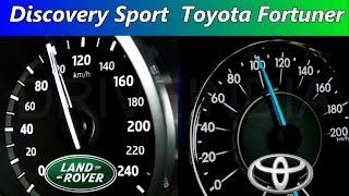 Toyota Fortuner vs Range Rover Discovery Sport  0100 Acceleration amp 1000 Brake test [upl. by Yrruc]