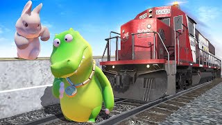 Throwing My Friend Onto TRAIN Tracks  Party Animals Gameplay [upl. by Eloisa]