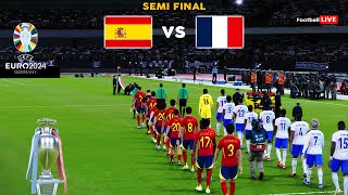 Spain Vs France  UEFA Euro 2024 Semi Final  Full Match Penalties  Realistic PES Gameplay [upl. by Yellat]