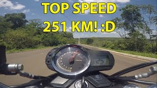 BANDIT 650 INJETADACARBURADA  TOP SPEED 251 KM [upl. by Arhoz557]