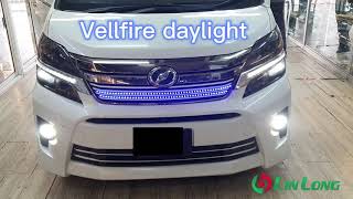 Toyota vellfire anh20 oem daylight with signal running light [upl. by Esinert]