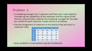 Assignment Problem Session 5 [upl. by Orel]