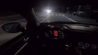 Alfa Romeo Brera 22 JTS short night POV drive [upl. by Hayila312]