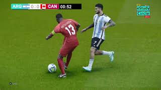 🔴Argentina Vs Canada LIVE  Copa America Semifinal PES 21 Simulation Gameplay [upl. by Aoh419]