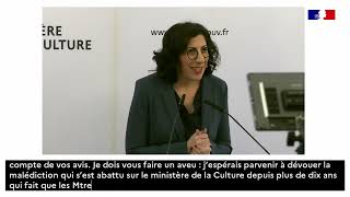 Passation de pouvoir entre Rima ABDUL MALAK et Rachida DATI  ministère de la Culture [upl. by Steffen]