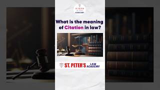 What is the meaning of Citations in Law  judiciary citation [upl. by Eletnahs]