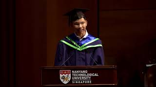 NTU Convocation 2021  Lee Ming Yang valedictorian speech [upl. by Goth834]