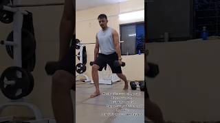 dumbbell lunges information influencer viralvideo knowledge gymmotivation [upl. by Richara436]