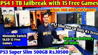 PS4 Jailbreak 15 Free Games I Second hand Playstation Market in India I Cheapest PS4 I PS3 I Xbox [upl. by Anirba344]