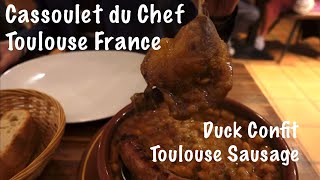 🇫🇷Toulouse Chefs Cassoulet with Duck Confit and Toulouse Sausage in the Heart of Toulouse France [upl. by Eelynnhoj179]