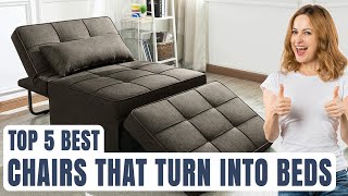 Top 5 Best Chairs That Turn Into Beds Buying Guide 2023 [upl. by Alenoel]