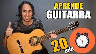 ¡Aprende como tocar guitarra en solo 20 minutos El mejor tutorial para principiantes [upl. by Amiel]